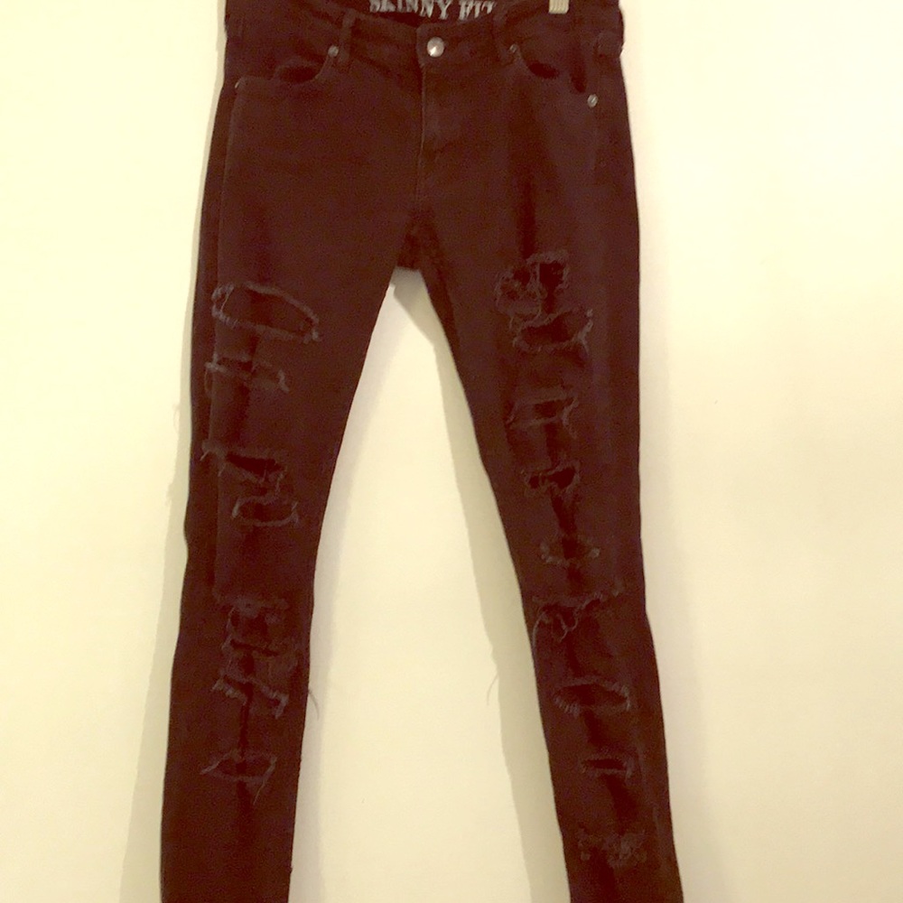 Distressed jeans!